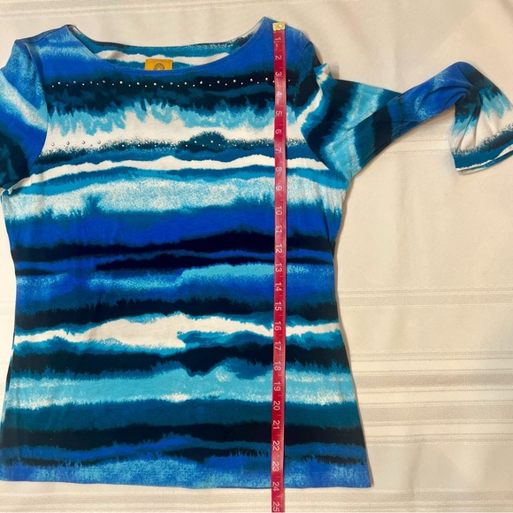 Ruby Rd. Women's 3/4 Sleeve Cotton Knit Top Sz S $5 ADD ON with $15+ Bundle - Picture 9 of 9